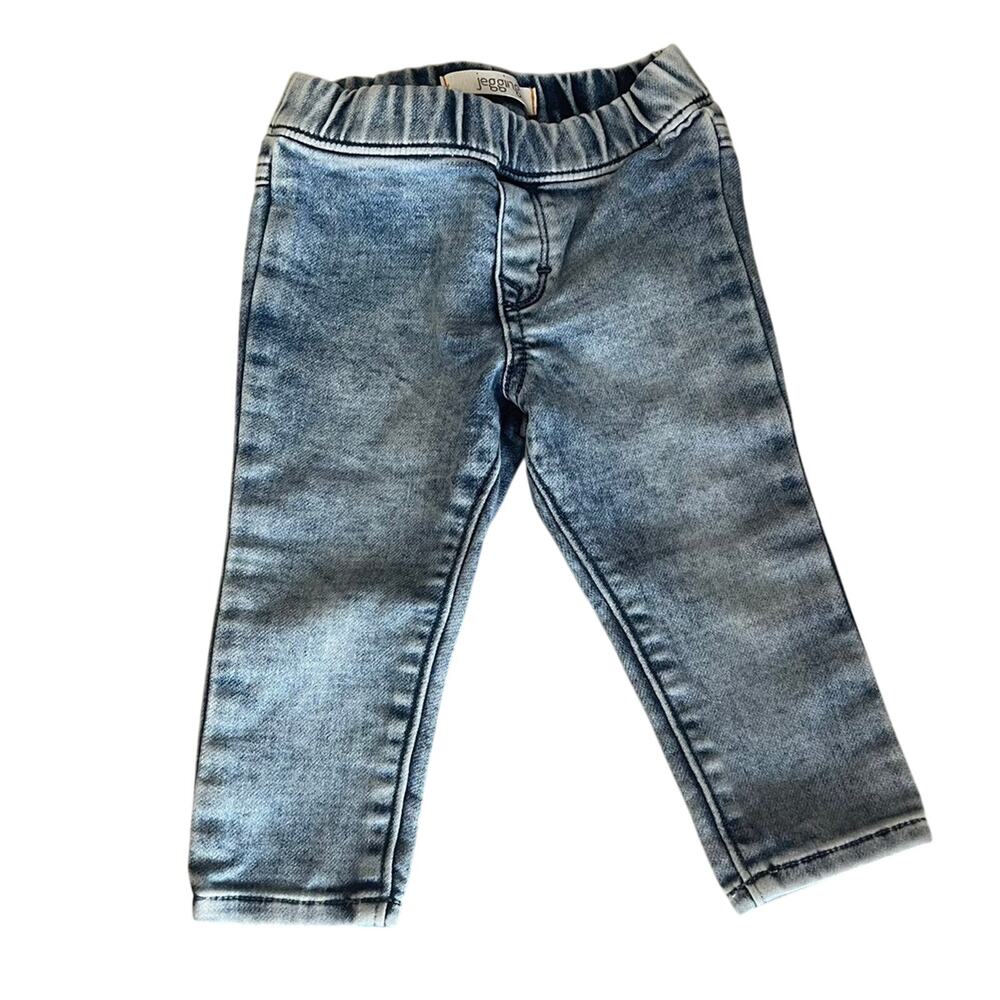 Gymboree Baby Girls' Blue Jeggings – Size 12–18 Months